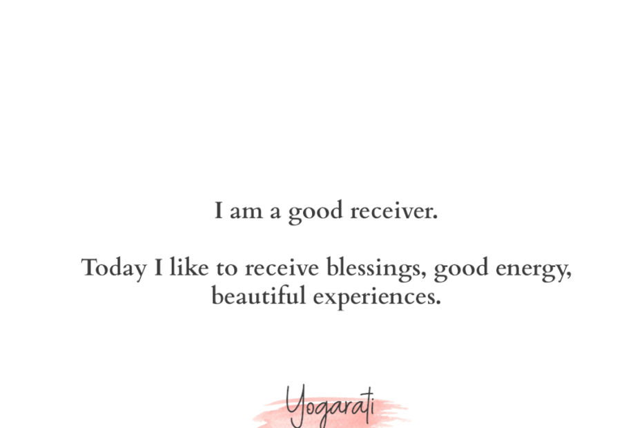 affirmation for receiving prosperity