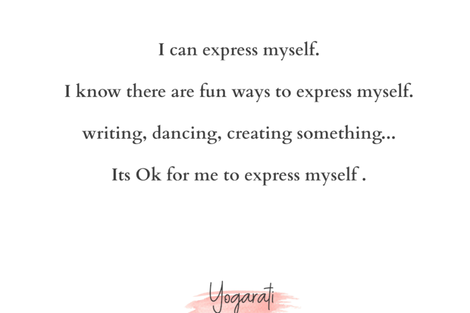 affirmation to release express